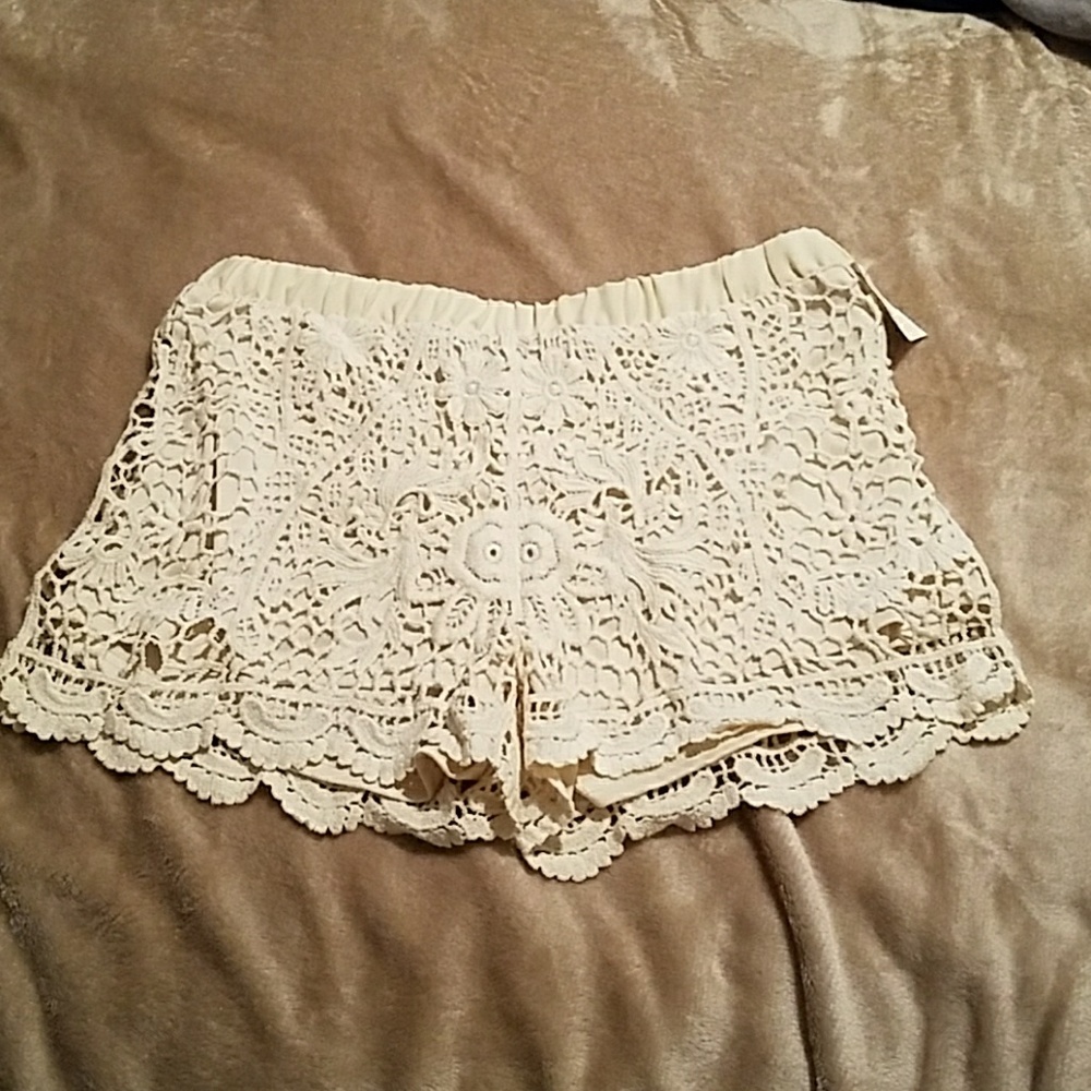Brand new lace shorts
